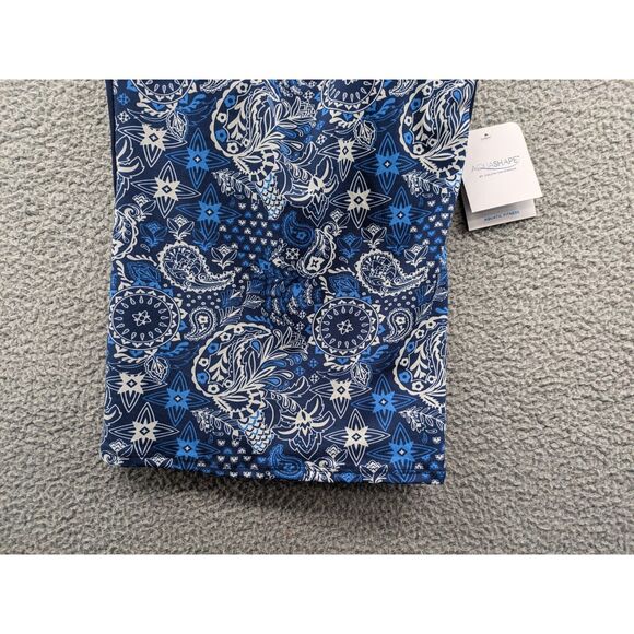 NWT Dolfin Aquashape Women's XS Santorini Racerback Tankini Top Navy Blue - Picture 3 of 12